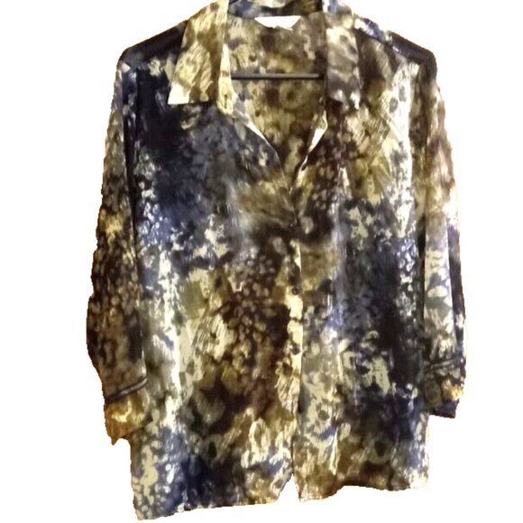 Christopher & Banks Womans Blouse size medium light weight colorful - Picture 1 of 2